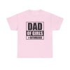 Dad of Girls Unisex Heavy Cotton Tee | Perfect Father's Day Gift, Family Matching Outfit, Dad Humor T-Shirt, Casual Wear, Gift for New Dads