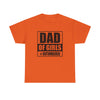 Dad of Girls Unisex Heavy Cotton Tee | Perfect Father's Day Gift, Family Matching Outfit, Dad Humor T-Shirt, Casual Wear, Gift for New Dads