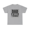 Dad of Girls Unisex Heavy Cotton Tee | Perfect Father's Day Gift, Family Matching Outfit, Dad Humor T-Shirt, Casual Wear, Gift for New Dads