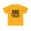 Dad of Girls Unisex Heavy Cotton Tee | Perfect Father's Day Gift, Family Matching Outfit, Dad Humor T-Shirt, Casual Wear, Gift for New Dads