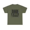Dad of Girls Unisex Heavy Cotton Tee | Perfect Father's Day Gift, Family Matching Outfit, Dad Humor T-Shirt, Casual Wear, Gift for New Dads
